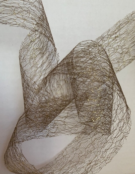 Goldband mit Drahtkante